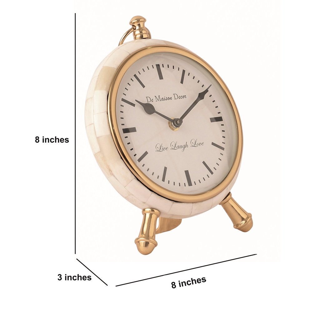 Bone-Framed Table Clock image