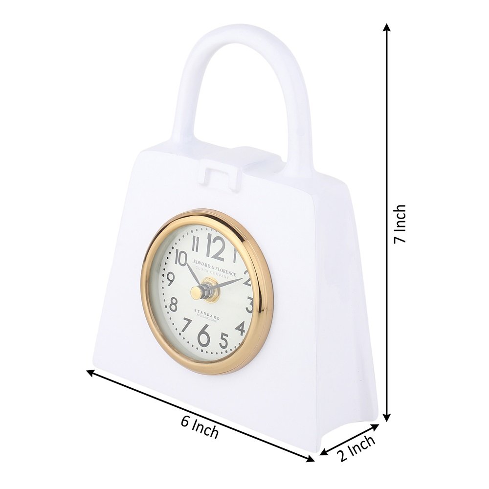 Bag of Time Table clock in White image