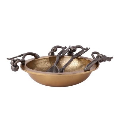 Cherry Vine Black Décorative Bowl Set image