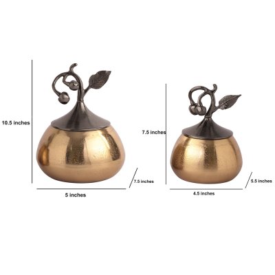 Cherry Vine Gold Décorative Box Set image
