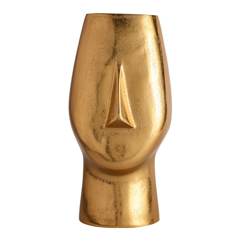 Flat Face Vase Gold image