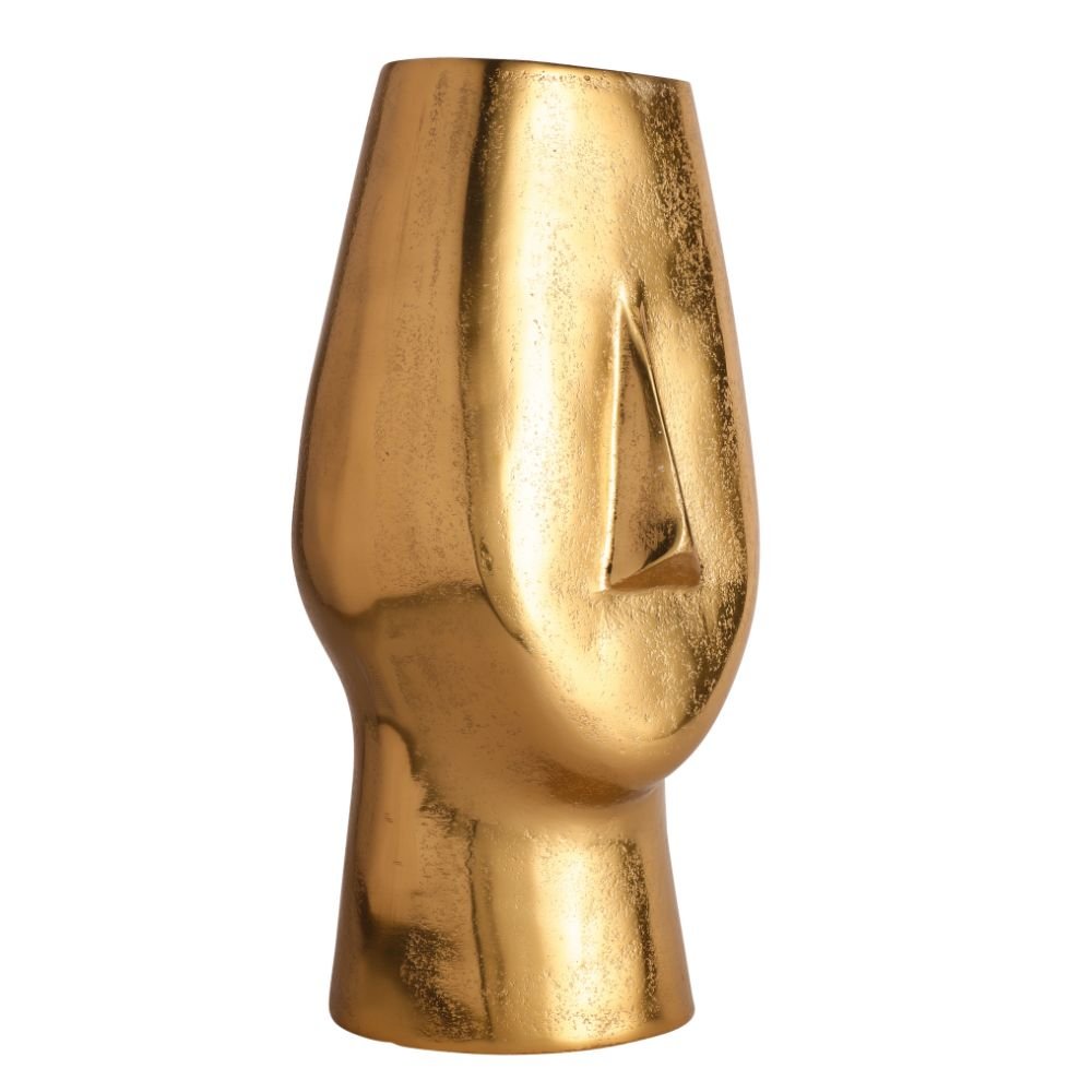 Flat Face Vase Gold image