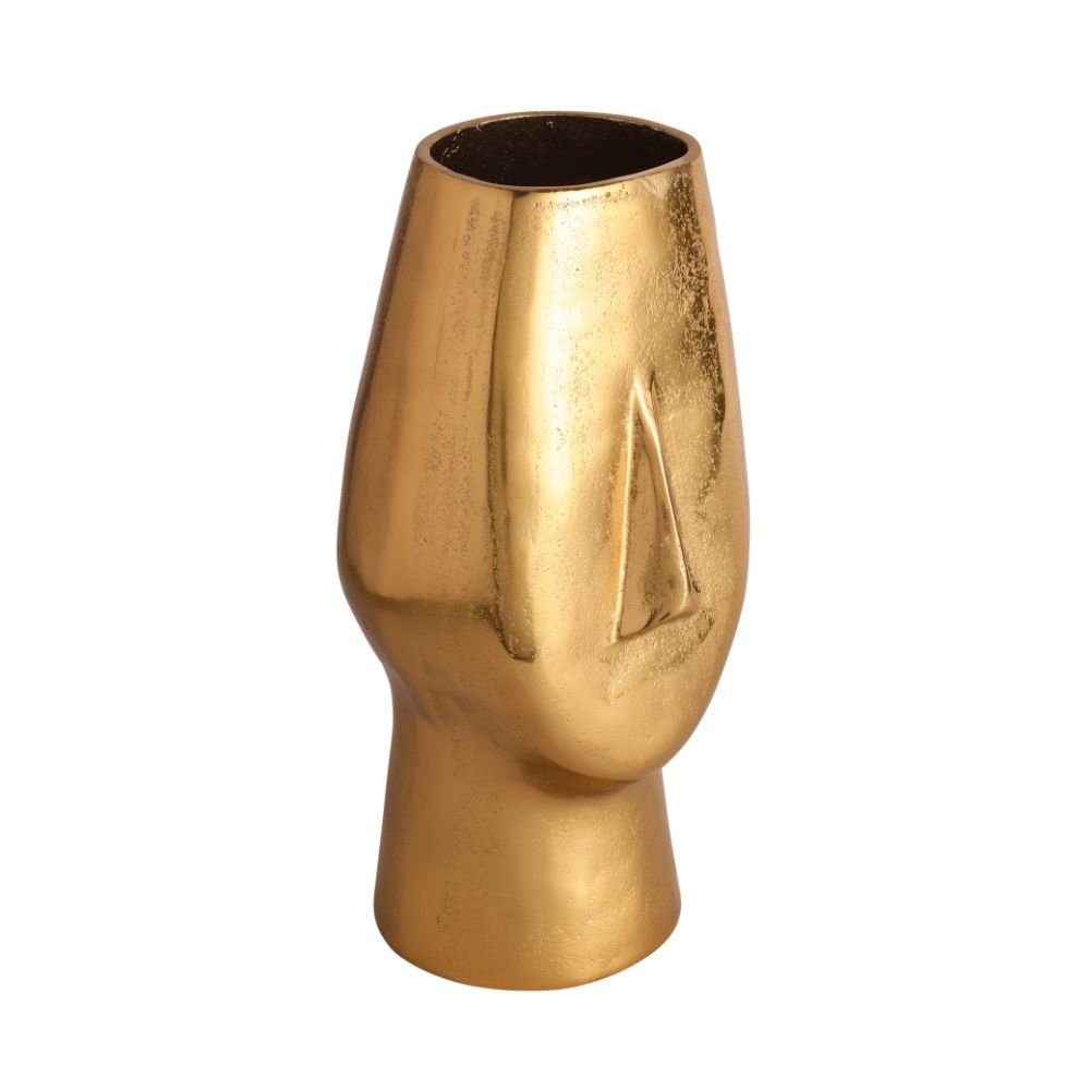 Flat Face Vase Gold image
