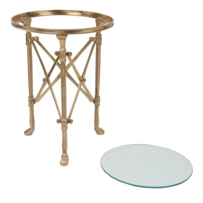 Knobbed Metal Weave Table image