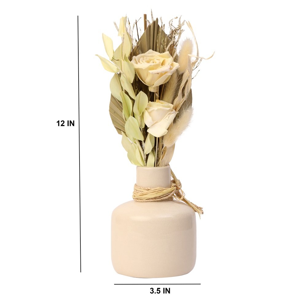 Lea Dried Yellow Delight small vase image