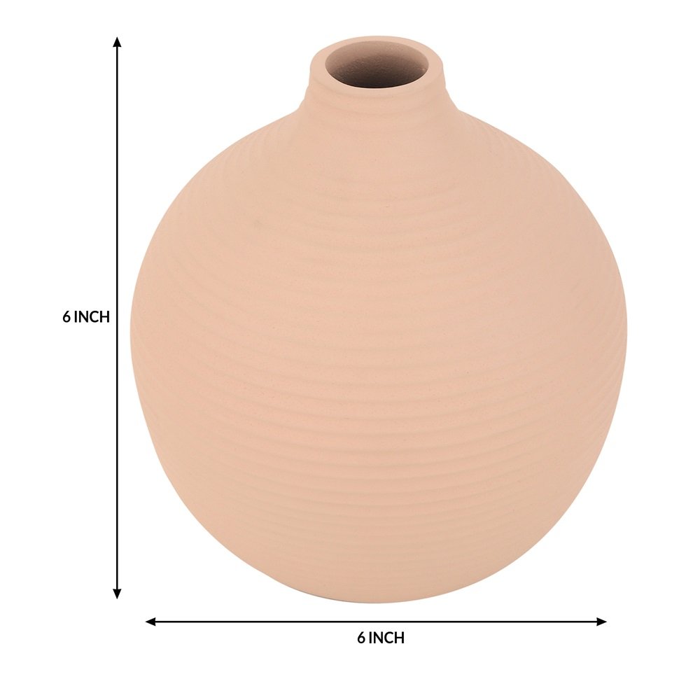 Bella Peach Enamel Vase image
