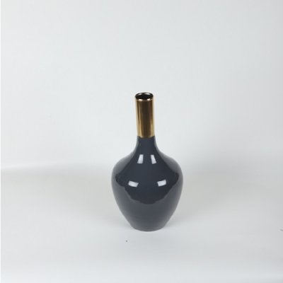  Slender Deidra Dim Grey Brass Vase image