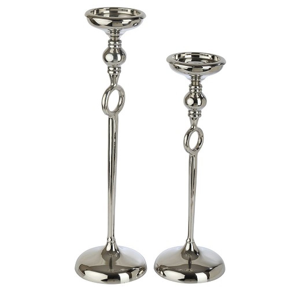Ajna set of 2 Silver Pillar Holder image
