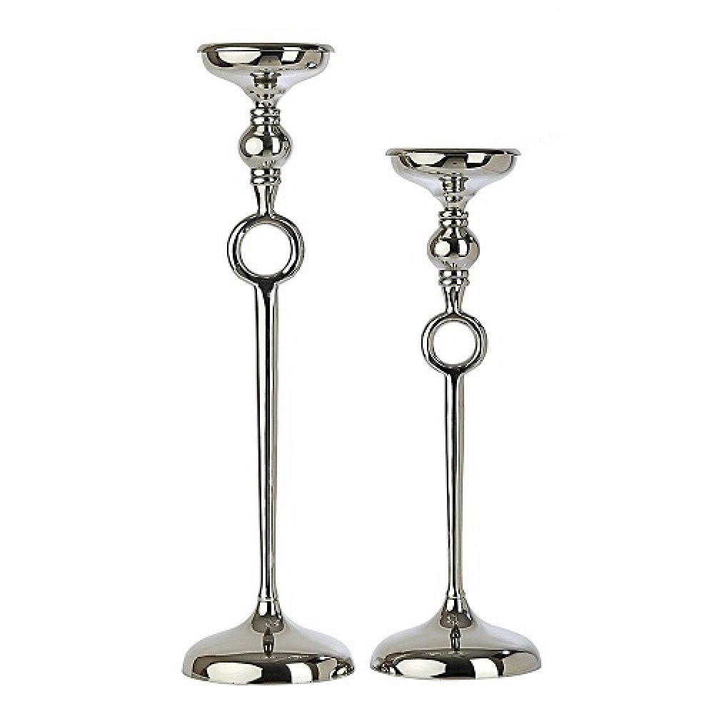 Ajna set of 2 Silver Pillar Holder image
