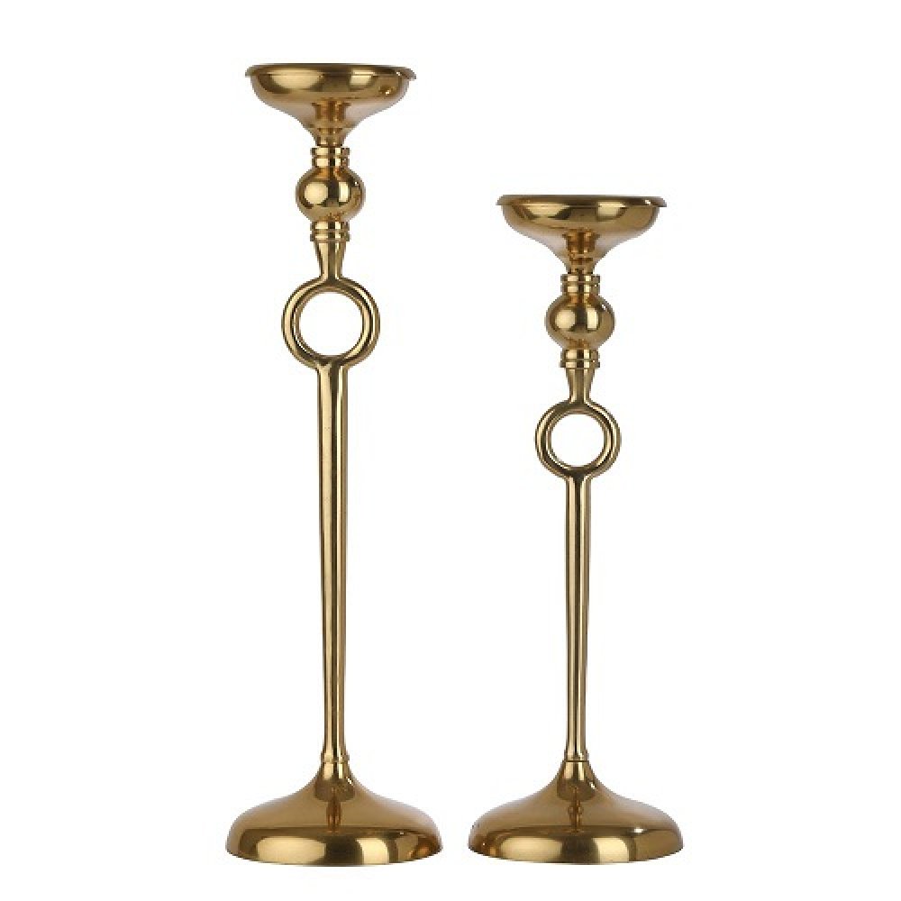 Ajna set of 2 Gold Pillar Holder image