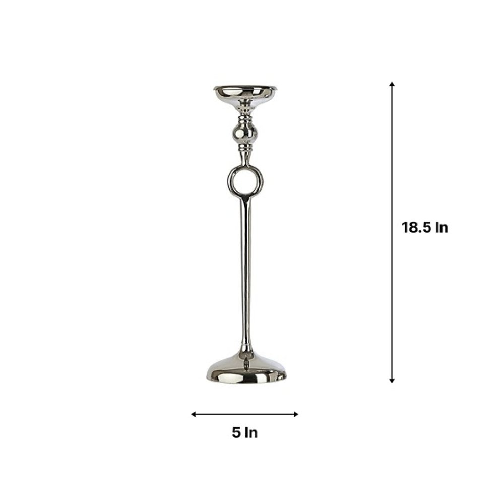 Ajna Silver Large Pillar Holder image
