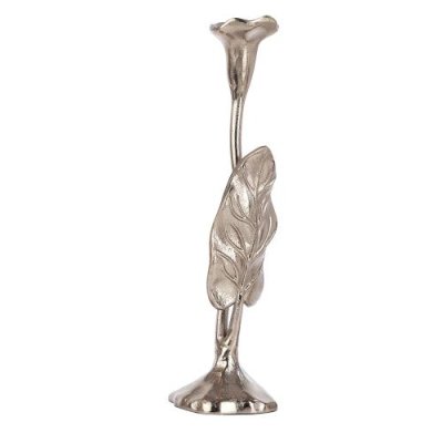  Jules Leaf Candle Holder Small Silver image