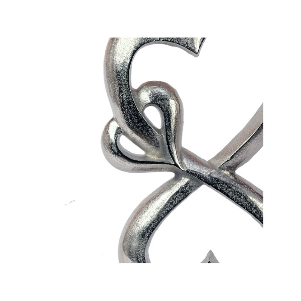  Family Heart Silver Sculpture Large image