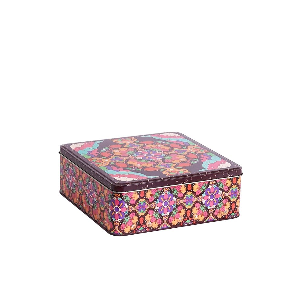 Glistendecor Metal Storage Box: Sturdy Organizer for Small Essentials image