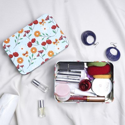 Glistendecor Metal Storage Box: Durable Container for Small Items