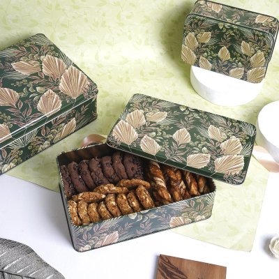 Essential Storage Trio: Set of 3 Rectangular Tin Boxes