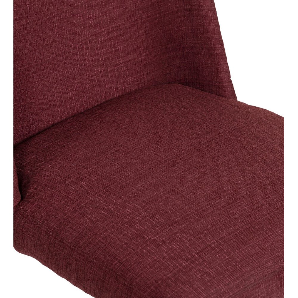Emil Fabric Dining Chair In Maroon Color image