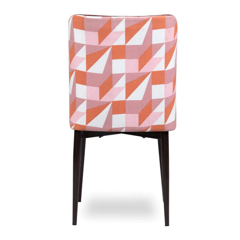 Emil Fabric Dining Chair In Maroon Color image