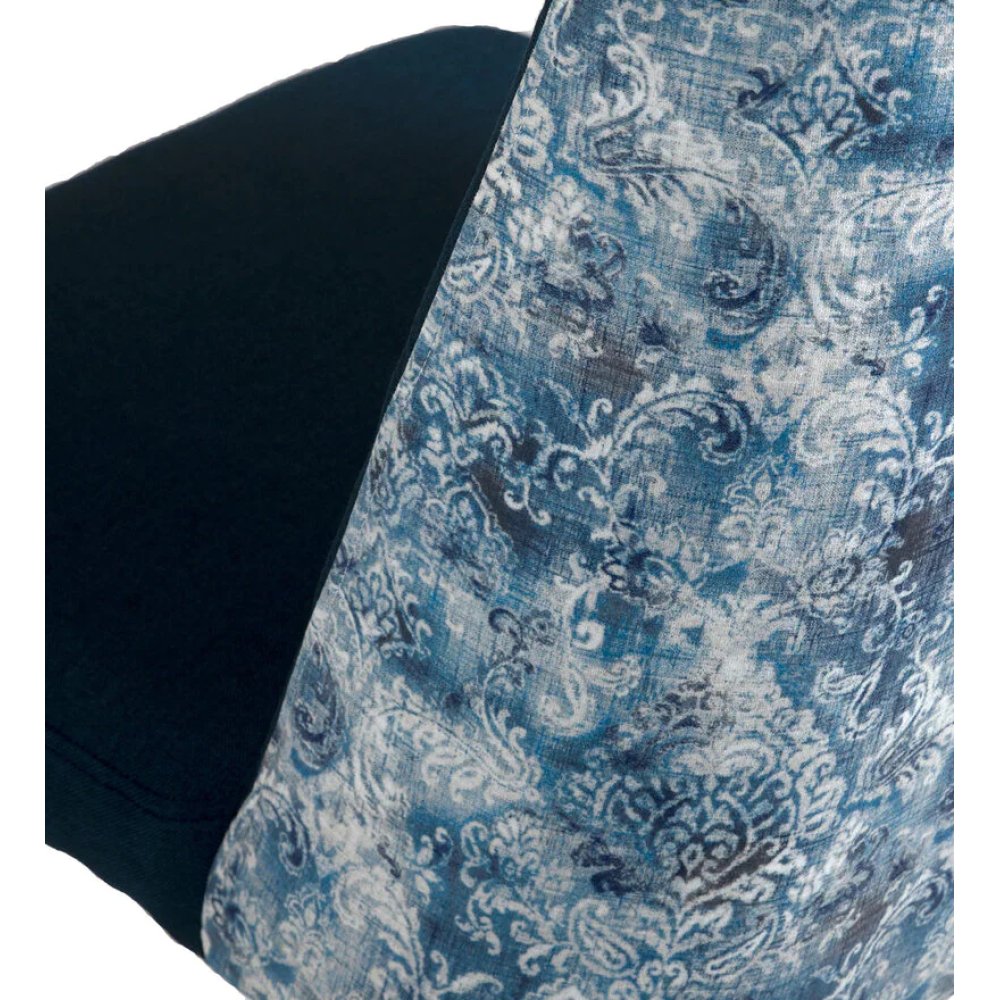 Emil Fabric Dining Chair In Dark Blue Colour image