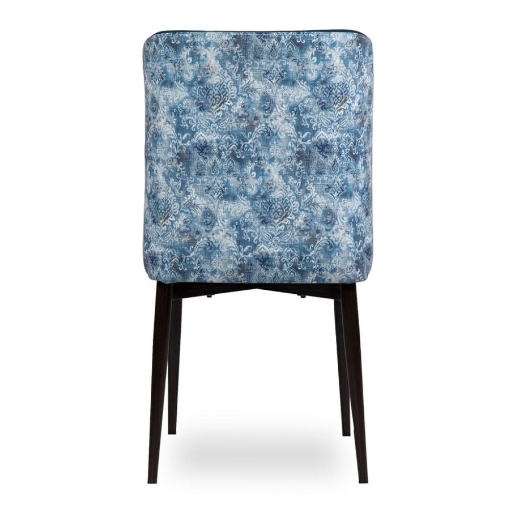 Emil Fabric Dining Chair In Dark Blue Colour image