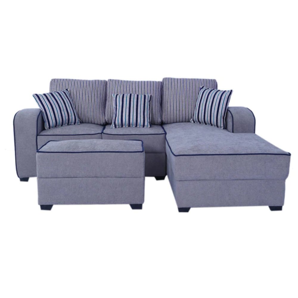 Alex Fabric LHS Sectional Sofa in Grey Colour image
