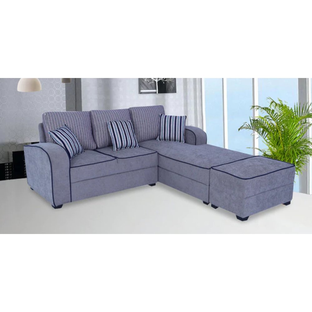 Alex Fabric LHS Sectional Sofa in Grey Colour image
