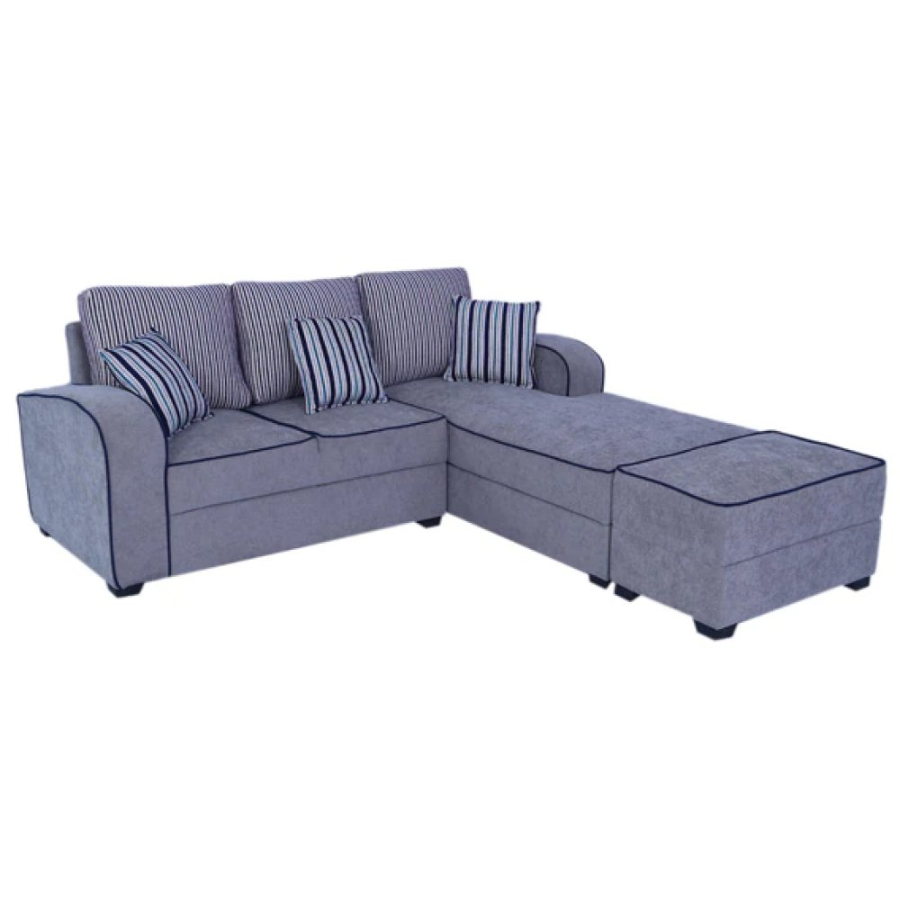 Alex Fabric LHS Sectional Sofa in Grey Colour image