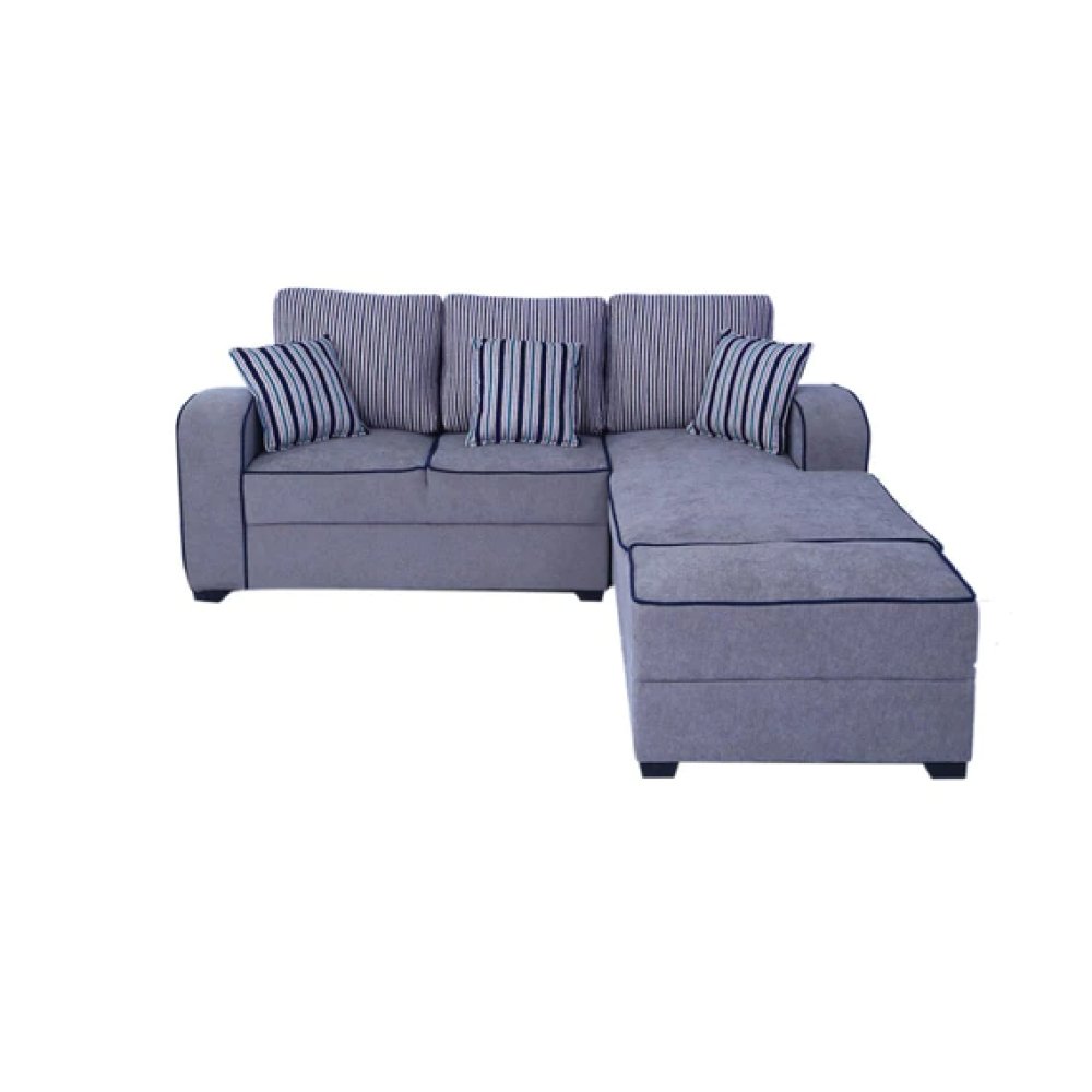 Alex Fabric LHS Sectional Sofa in Grey Colour image