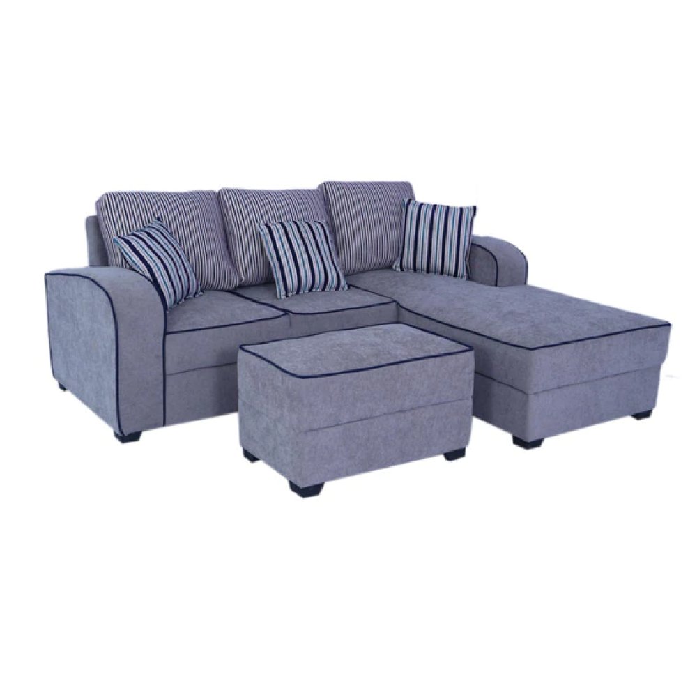 Alex Fabric LHS Sectional Sofa in Grey Colour image