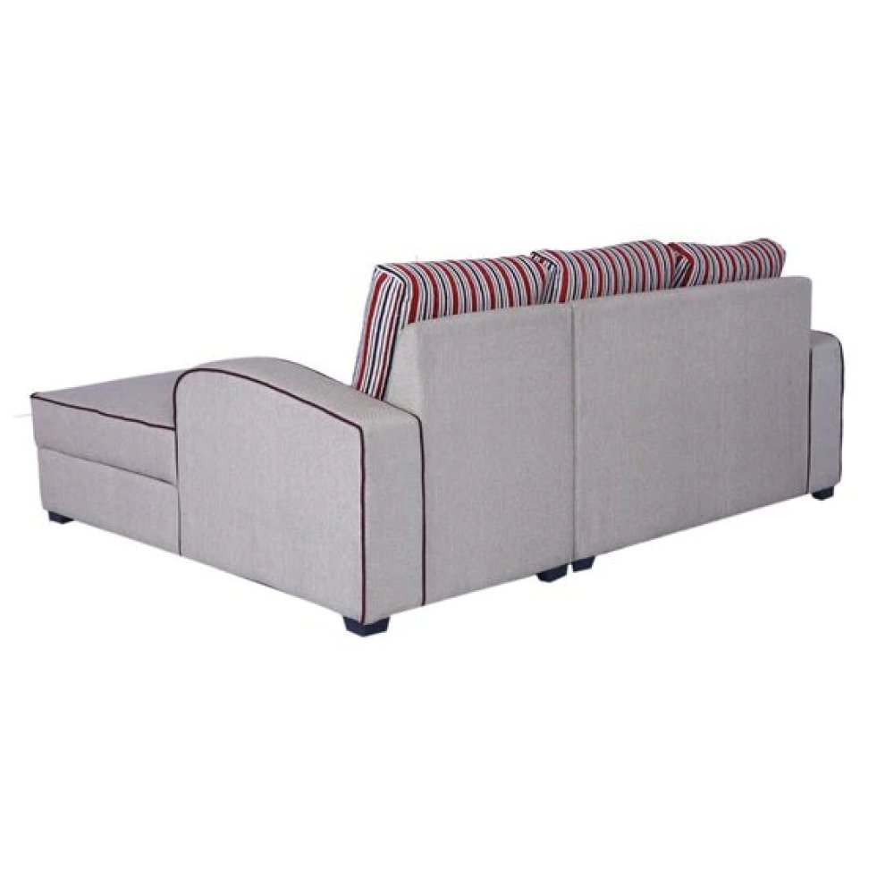 Alex Fabric LHS Sectional Sofa in Light Brown Colour image