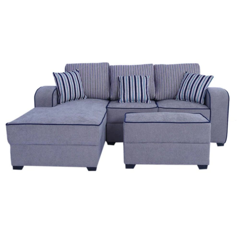 Alex Fabric RHS Sectional Sofa in Grey Colour image