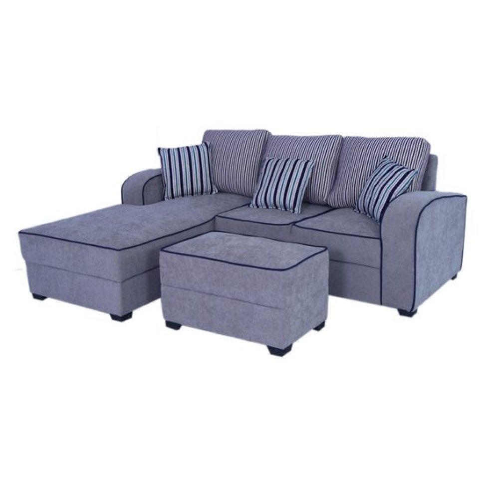 Alex Fabric RHS Sectional Sofa in Grey Colour image