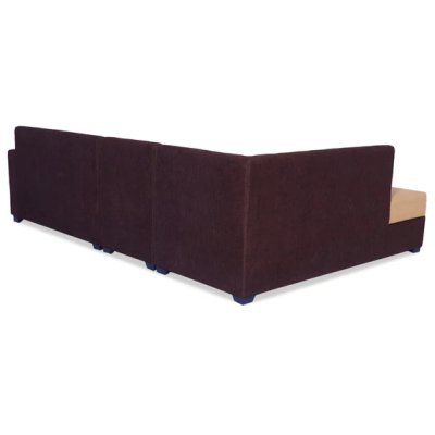 Jordan Fabric RHS Sectional Sofa in Beige & Brown Colour image