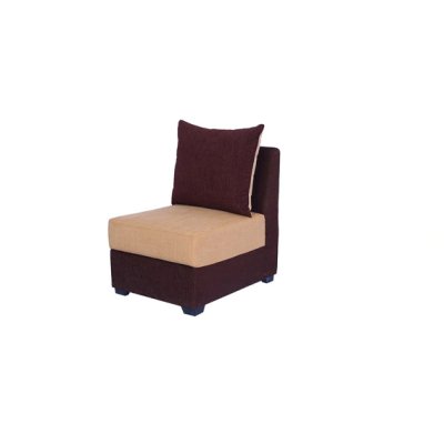 Jordan Fabric RHS Sectional Sofa in Beige & Brown Colour image