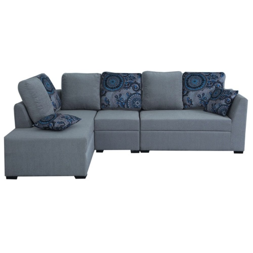 Lara Fabric RHS Sectional Sofa in Grey Colour image