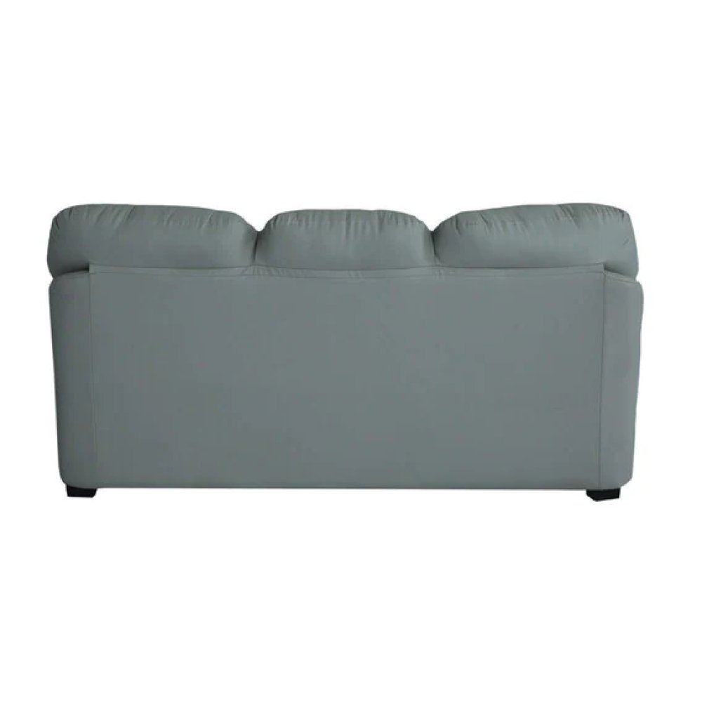 Croma Leatherette 3 Seater Sofa in Grey Color image