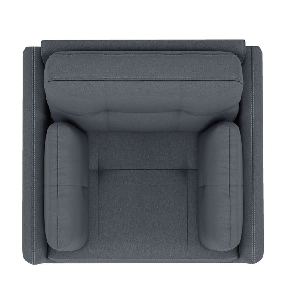 Cedar Leatherette 1 Seater Sofa in Grey Color image