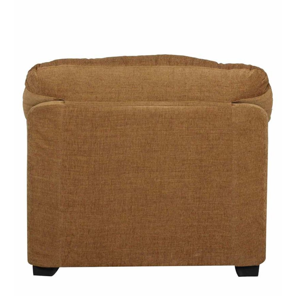 Colton Fabric 1 Seater Sofa in Coffee Brown Color image