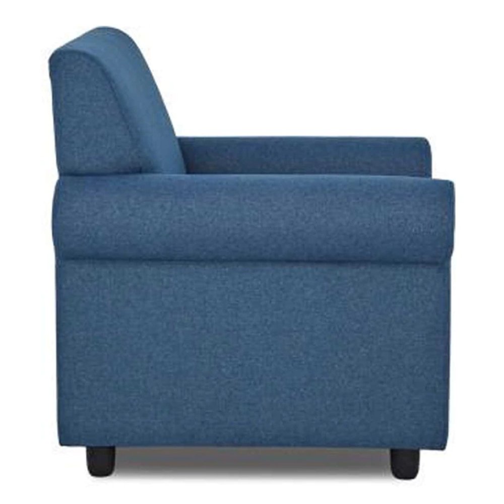 Elias Fabric 1 Seater Sofa in Blue Color image