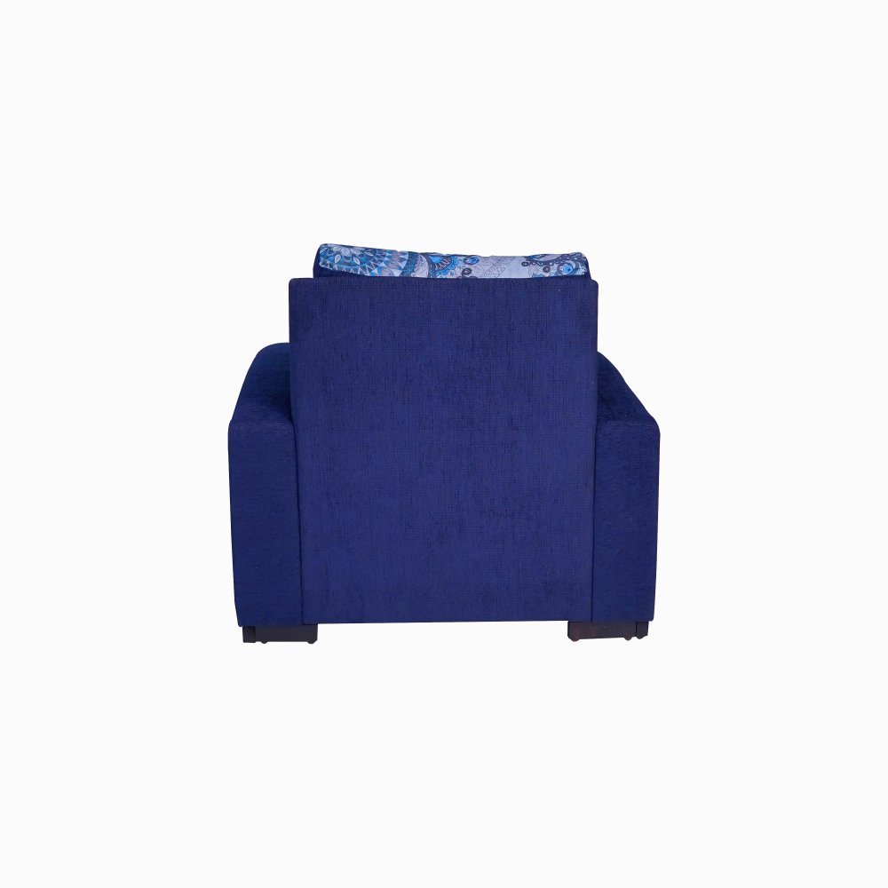 Aric Fabric Chaise Lounger in Blue Colour image