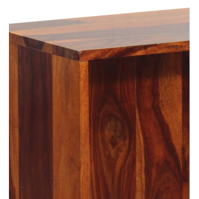 Inge Solid Wood End Table in Walnut Finish image
