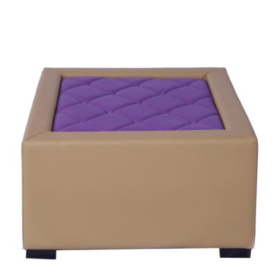 Alvin Upholstered Coffee Table in Beige Colour image