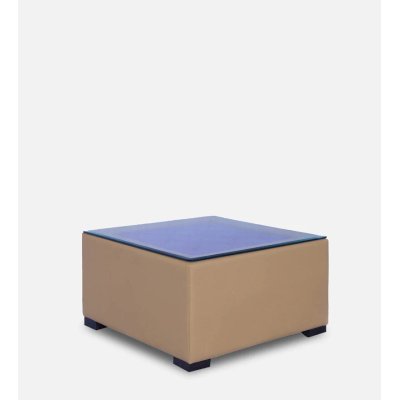 Alvin Upholstered Coffee Table in Beige Colour image