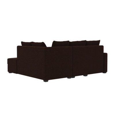 Jordan Fabric LHS Sectional Sofa(2+ Lounger)in Brown Colour image