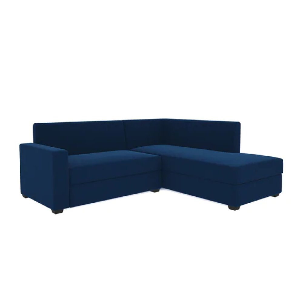 Jordan Fabric RHS Sectional Sofa(2+Lounger) in Blue Colour image