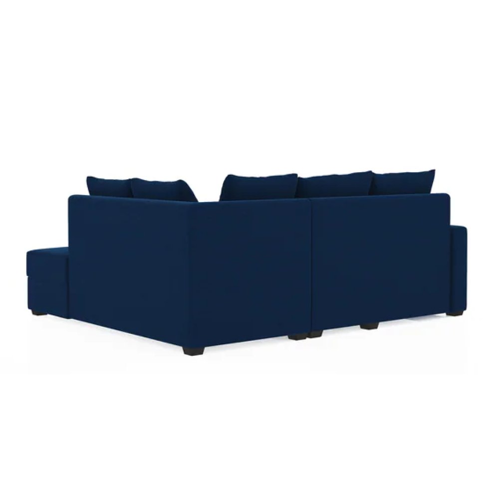 Jordan Fabric RHS Sectional Sofa(2+Lounger) in Blue Colour image