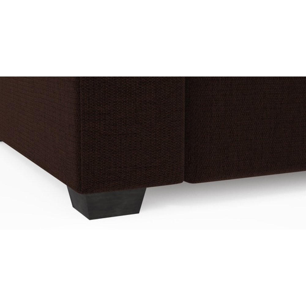 Jordan Fabric LHS Sectional Sofa(3+ Lounger)in Brown Colour image