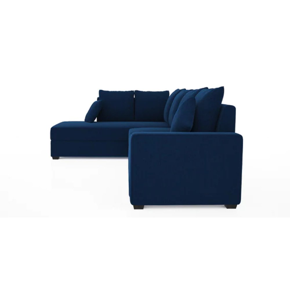 Jordan Fabric RHS Sectional Sofa(3+Lounger) in Blue Colour image
