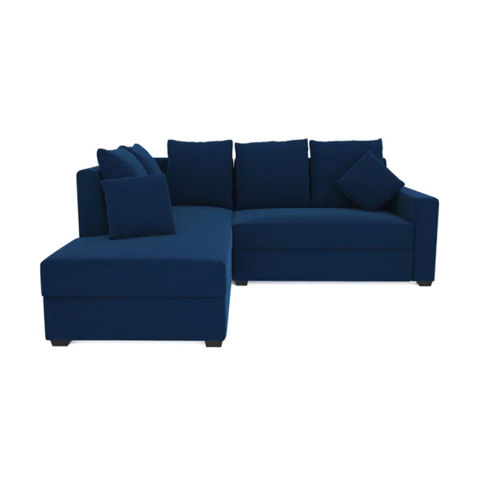 Jordan Fabric LHS Sectional Sofa(2+Lounger) in Blue Colour image