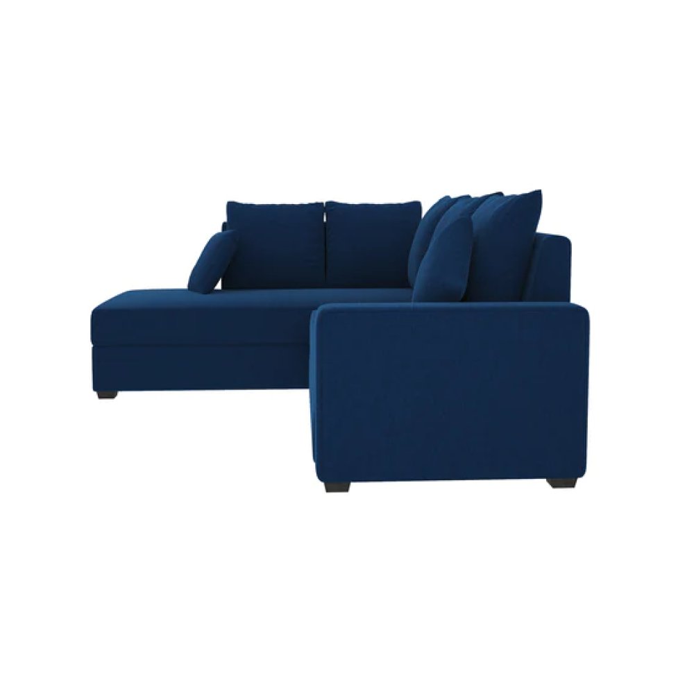 Jordan Fabric LHS Sectional Sofa(2+Lounger) in Blue Colour image